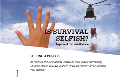 Is Survival Selfish? An Examination of the Nature of Life and Its Perceptions